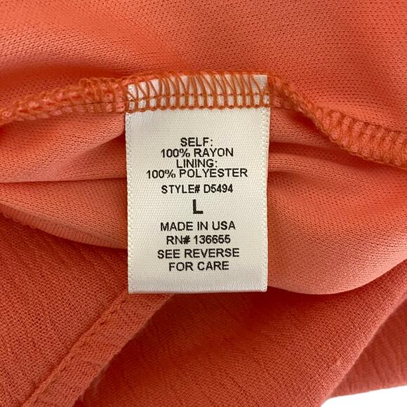 West Kei Orange Maxi New With Tags Size Large - Picture 7 of 7